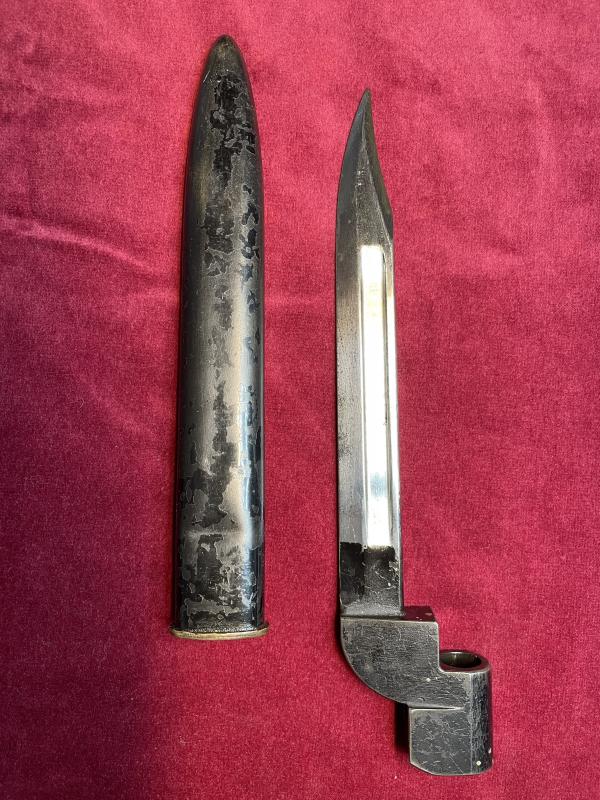 British No. 9 Mk. I socket bayonet, Royal Ordinance Factory, Poole dated 1949