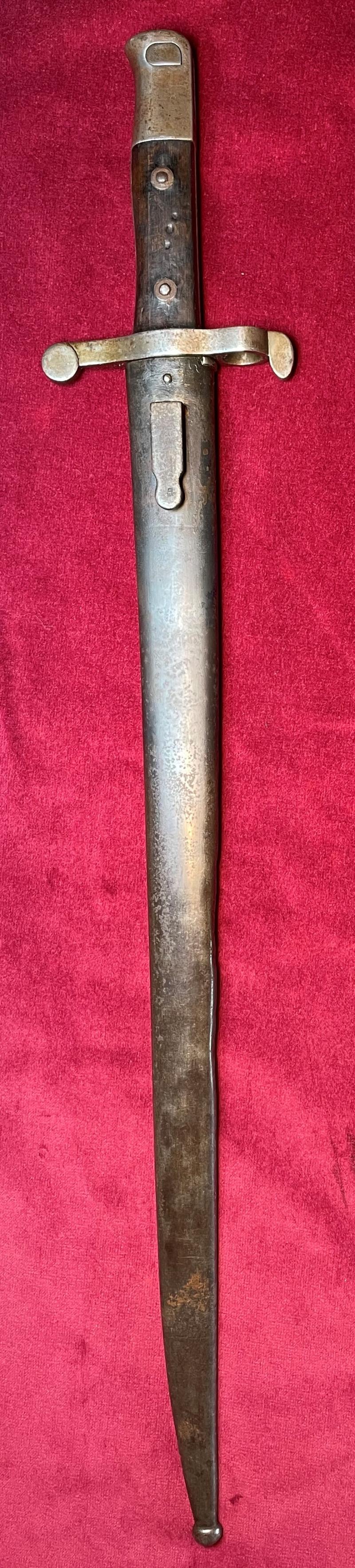 Portuguese Steyr M1885 Guedes/ M1886 Kropatcheck bayonet