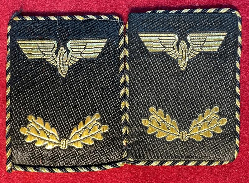 Post-war Deutsche Bundesbahn Eisenbahn Kragenspiegel für Uniform railroad collar tabs