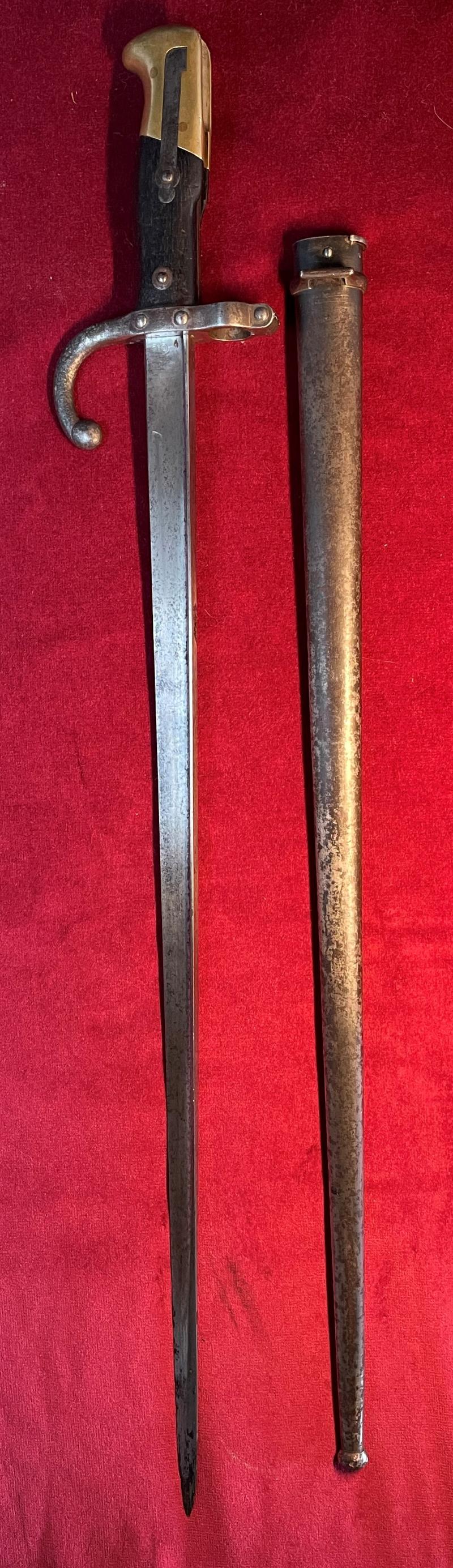 M1874 French Gras sword Bayonet - Number equal!
