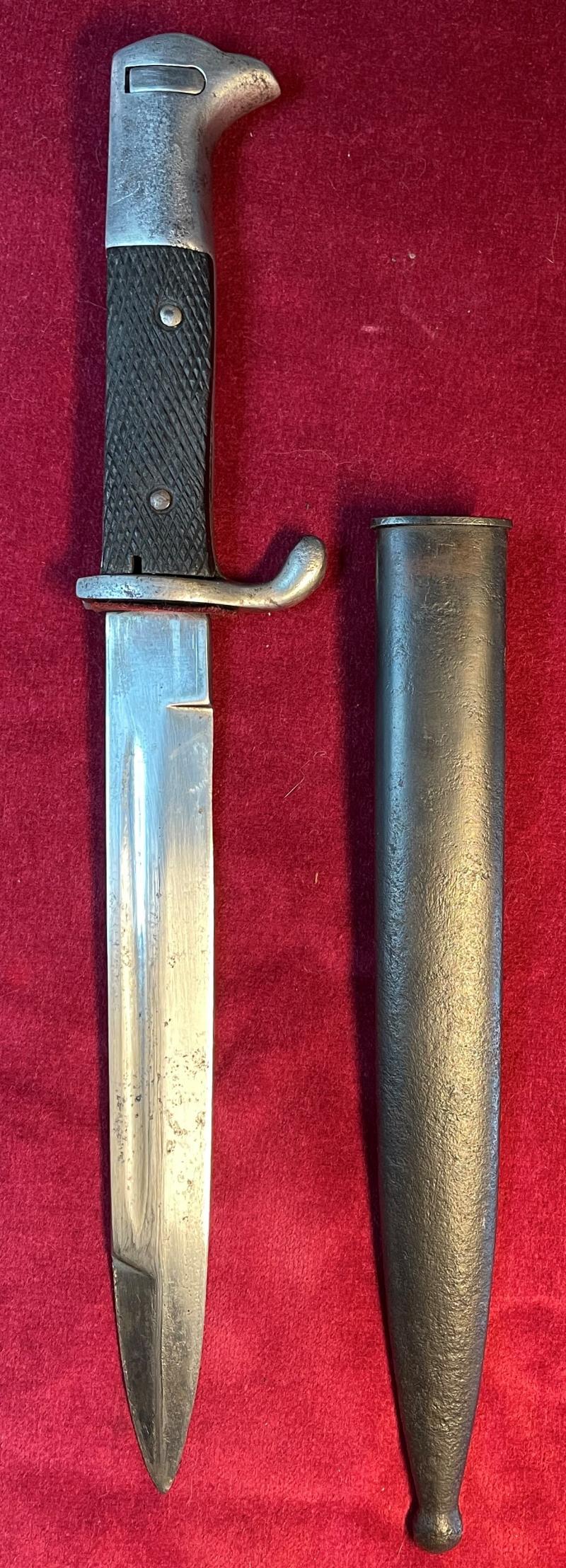 German Wehrmacht K98 short Parade/ Dress bayonet