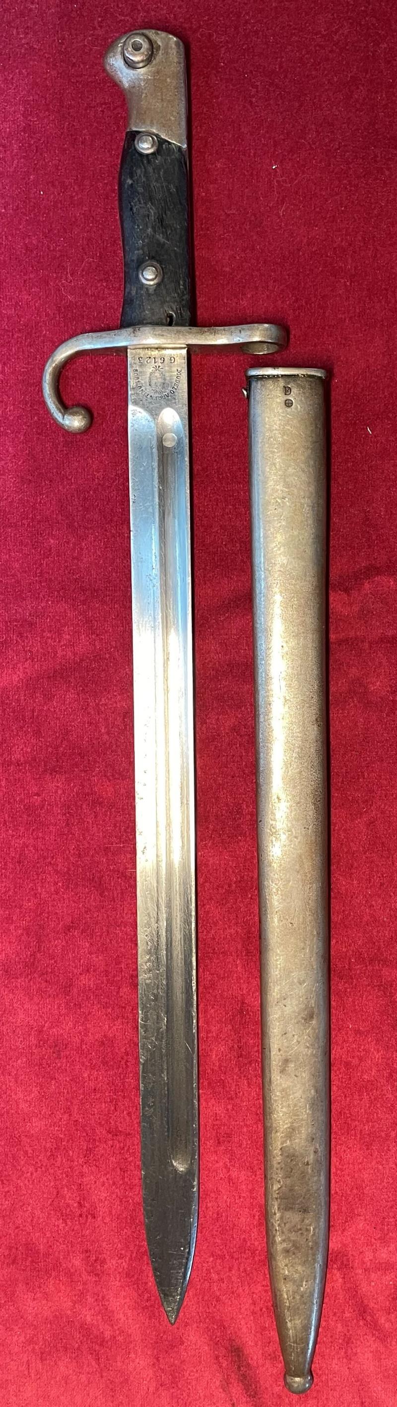 Argentine sword bayonet M1909 2nd pattern (matching numbers!)