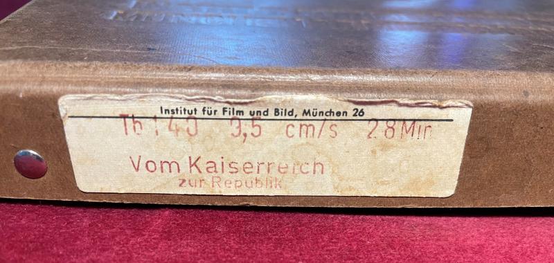 Vom kaiserreich zur republik - film in original box