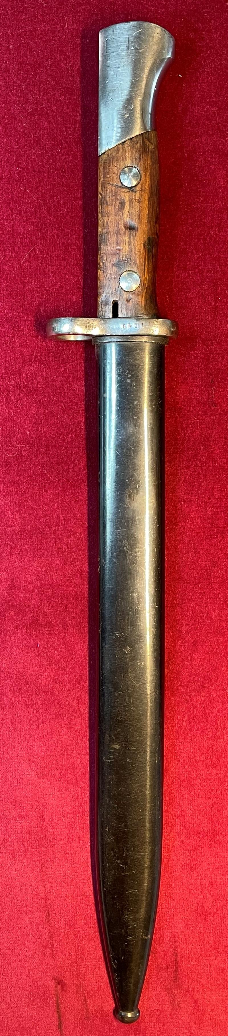 Brasilian M1935 Mauser bayonet