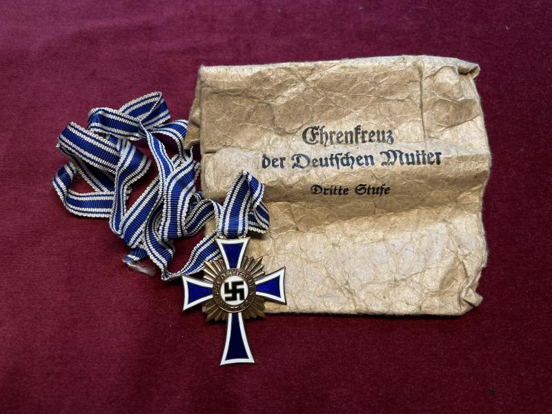 3rd Reich Mutterkreuz 3rd class