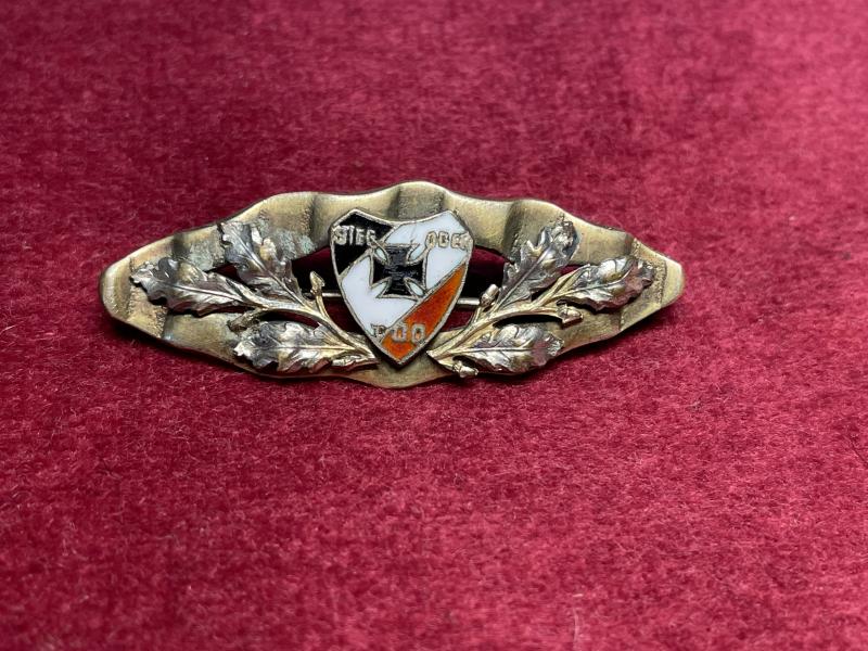 WWI Kaiser Reich trench art patriotic broche