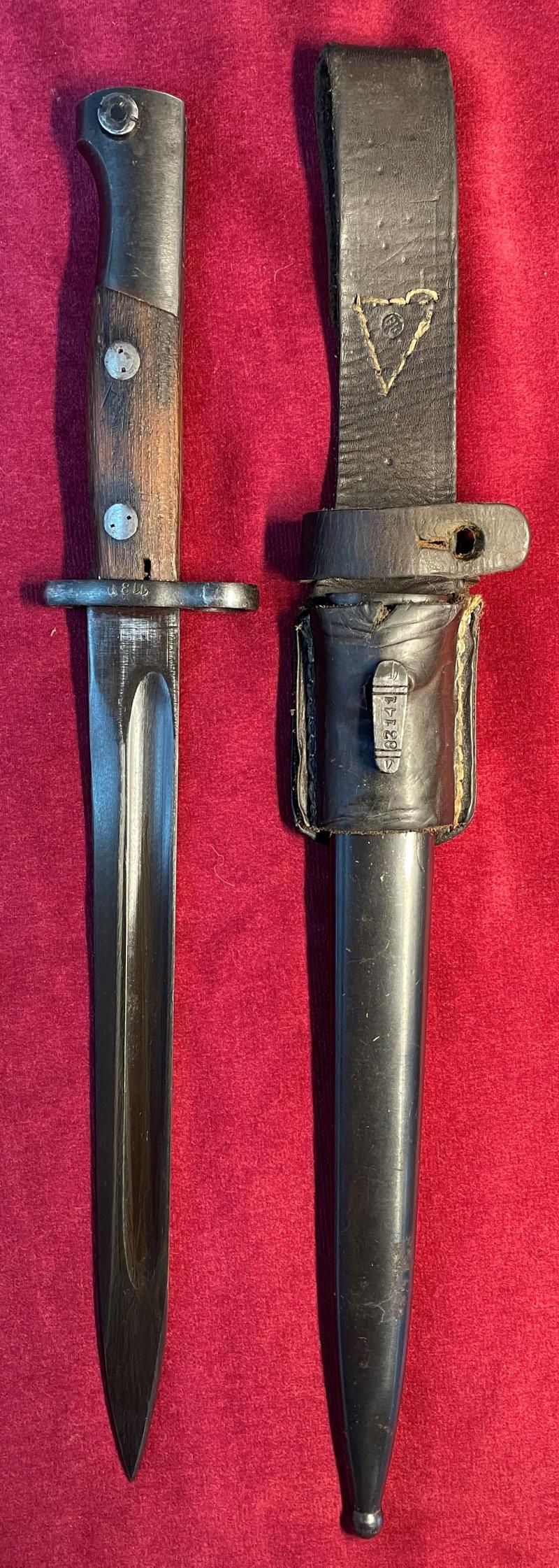 Yugoslavia M1948 Mauser Bayonet