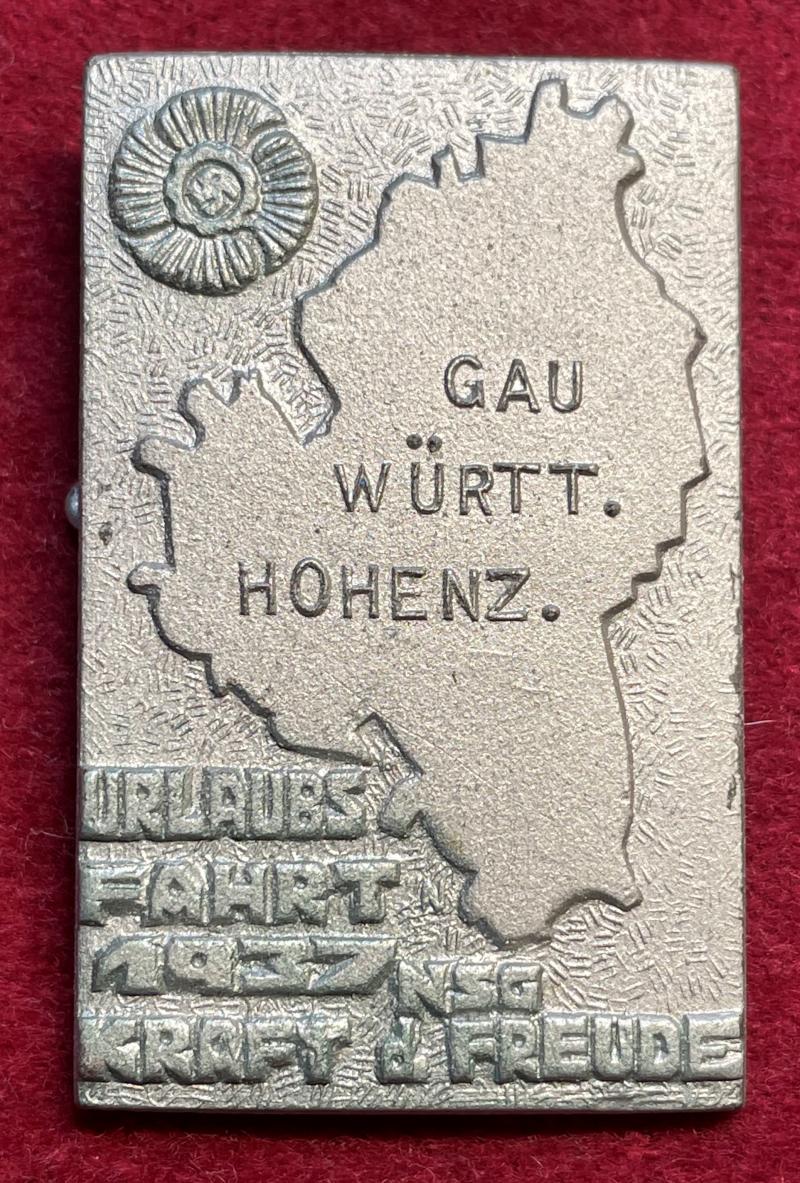 3rd Reich NSG Kraft durch Freude Gau Württemberg-Hohenzollern