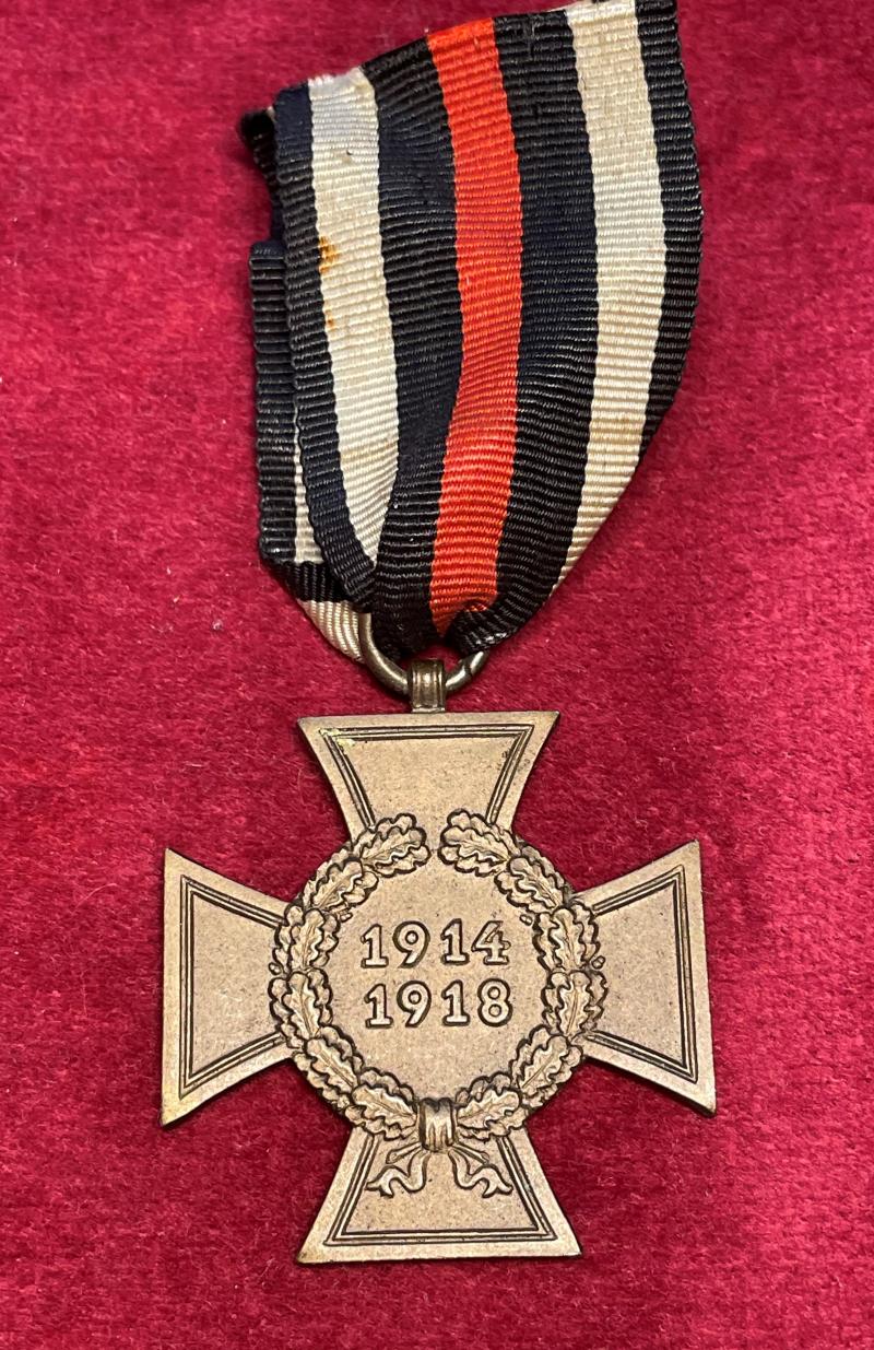 WWI Ehrenkreuz für Kriegsteilnehmer ohne Schwerter 1914/18