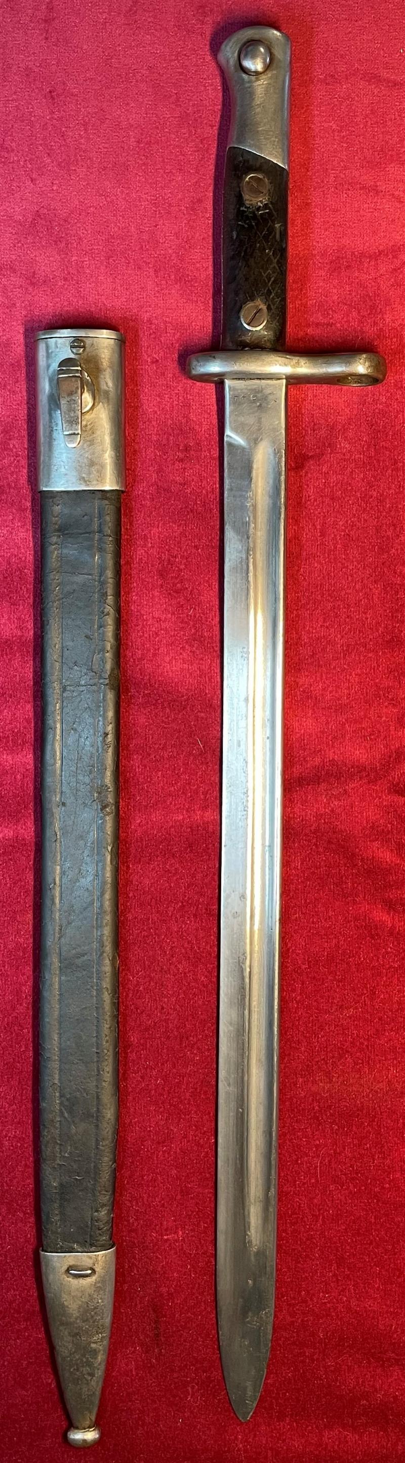 Spanish M1913 Mauser sword bayonet