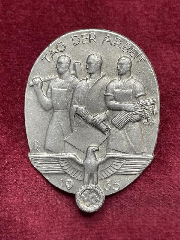 3rd Reich DAF Tag der Arbeit 1935 commerative tinnie