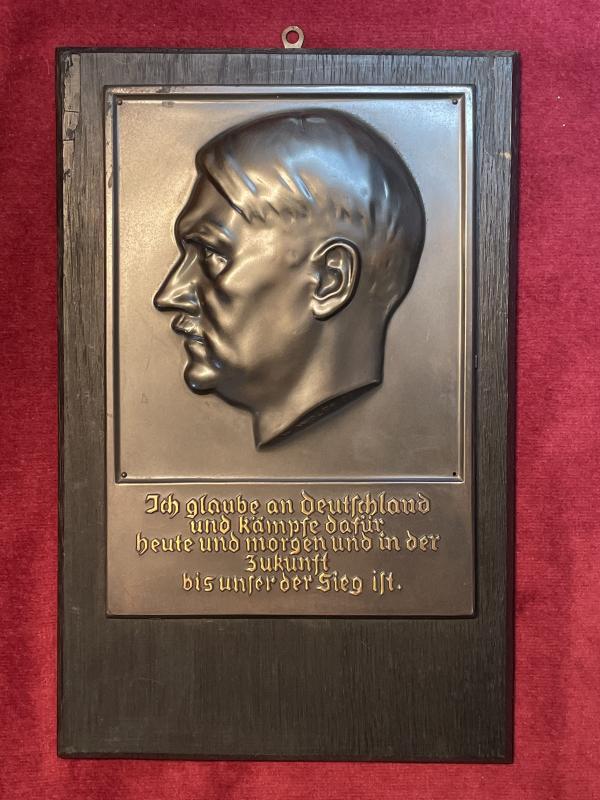 3rd Reich Führer Relief honor plaquette