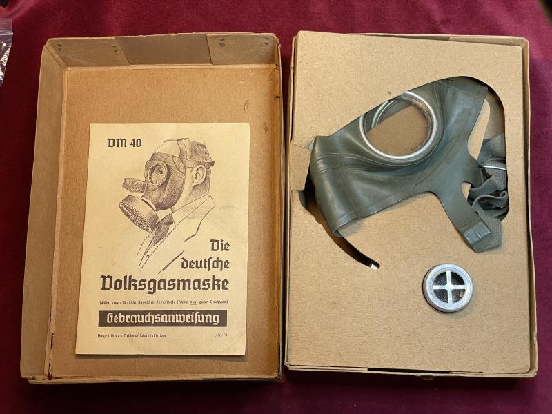 3rd Reich Luftschutz Volksgasmaske M40