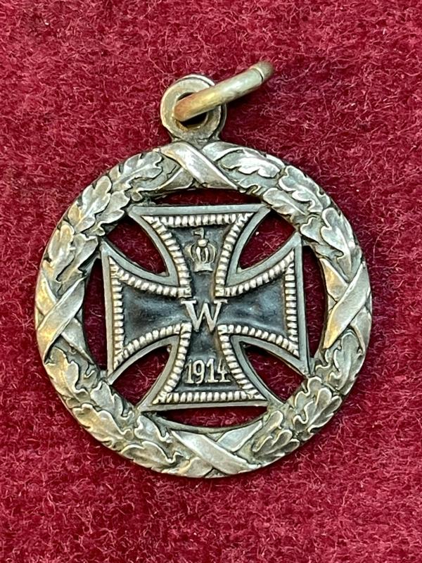 Kaiserreich Eisernes Kreuz 1. Klasse 1914 patriotische Anhänger