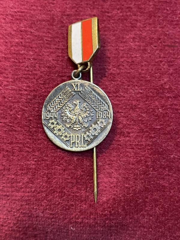 Polska Medal Miniaturka 40-lecia Polski Ludowej