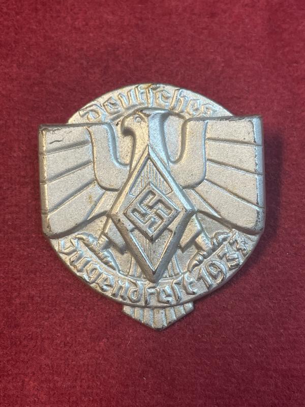 3rd Reich HJ Deutsches Jugendfest 1937 abzeichen