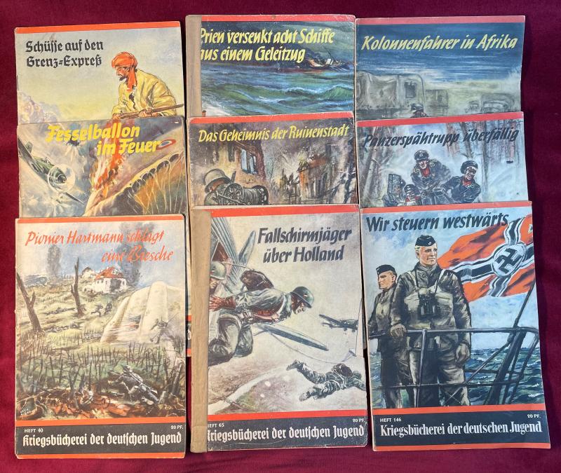 3rd Reich Kriegsbucherei Der Deutschen Jugend (6 pcs.)