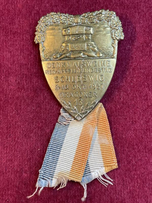 Deutsche Reich Denkmalsweihe Okt. 1927 Dragoner-Regiment 13.