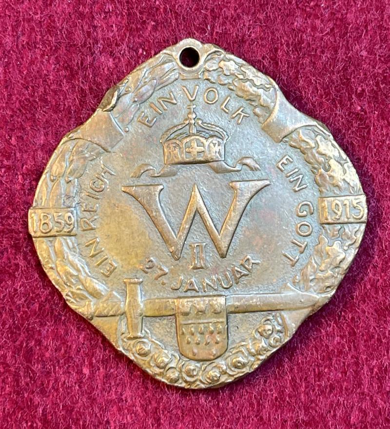 Kaiserreich Patriotic hanger Wilhelm II Ein Reich Ein Volk Ein Gott 1859-1915