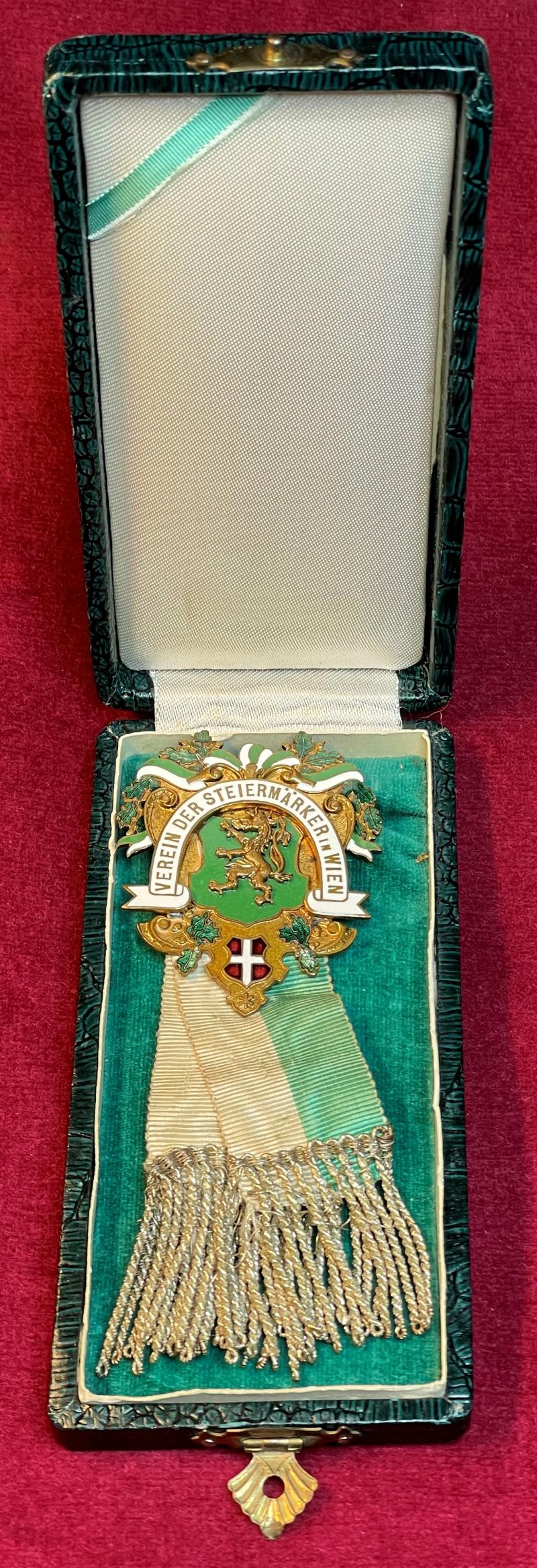 Austria-Hungary Ehrenzeichen Verein der Steiermärker in Wien
