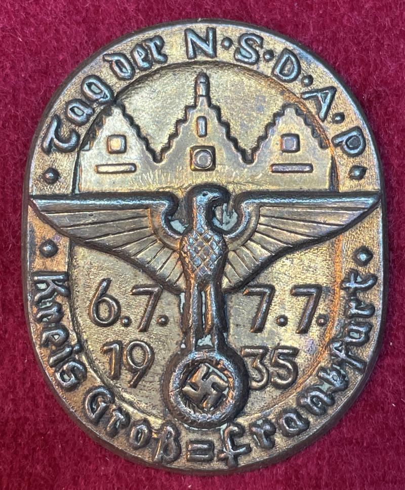 3rd Reich Tag der NSDAP Kreis Groß-Frankfurt 1935