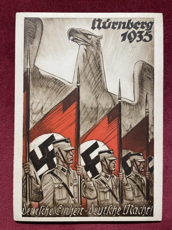 3rd Reich Ansichtkarte Reichsparteitag Nürnberg 1935