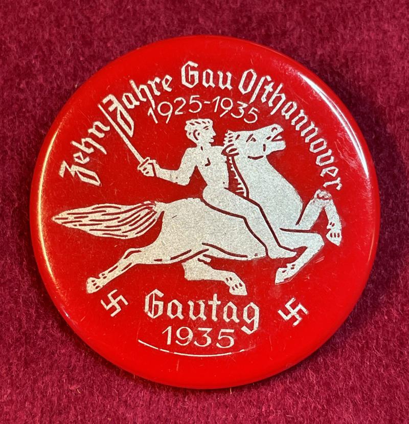 3rd Reich Kunststoffabzeichen Zehn Jahre Gau Osthannover 1935