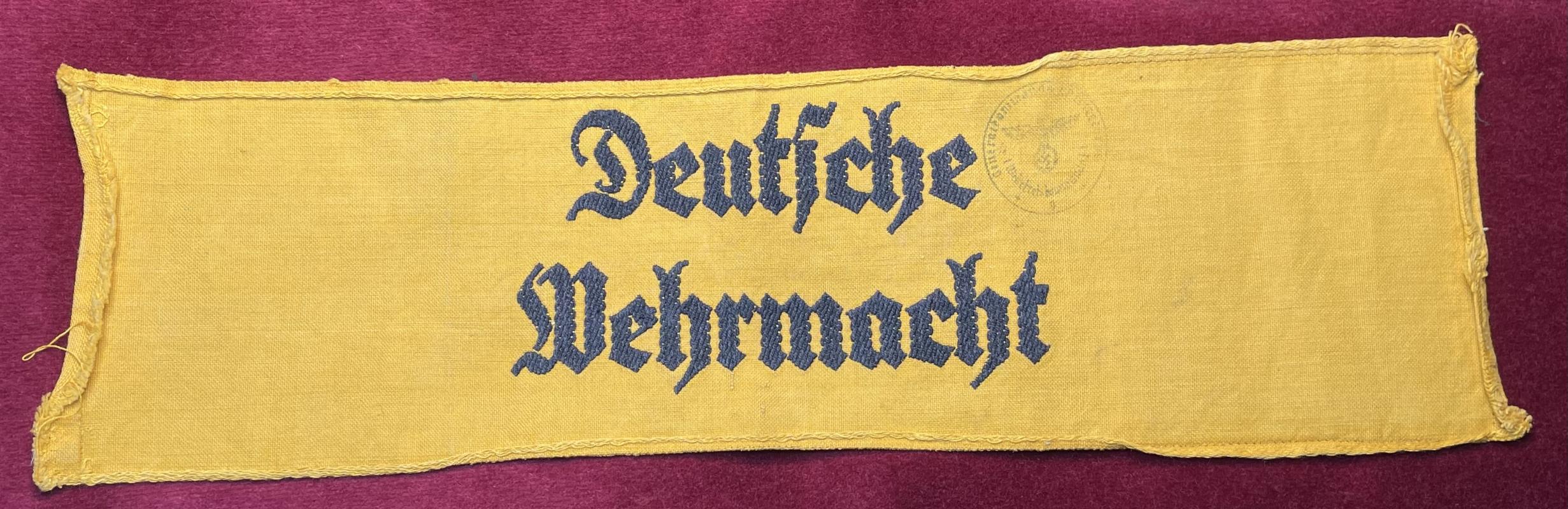 3rd Reich Deutsche Wehrmacht Ärmelbinde