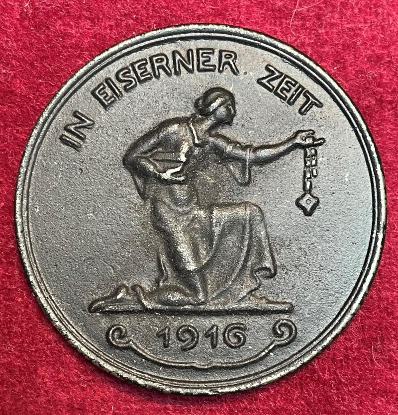 Kaiserreich Notmedaille In Eiserner Zeit 1916