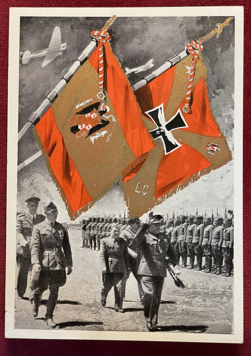 3rd Reich Heimkehr der deutschen Legion (Condor) Postkarte