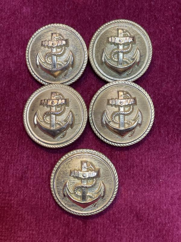 3rd Reich Kriegsmarine Knöpfe Fl. (5 pcs) 25mm