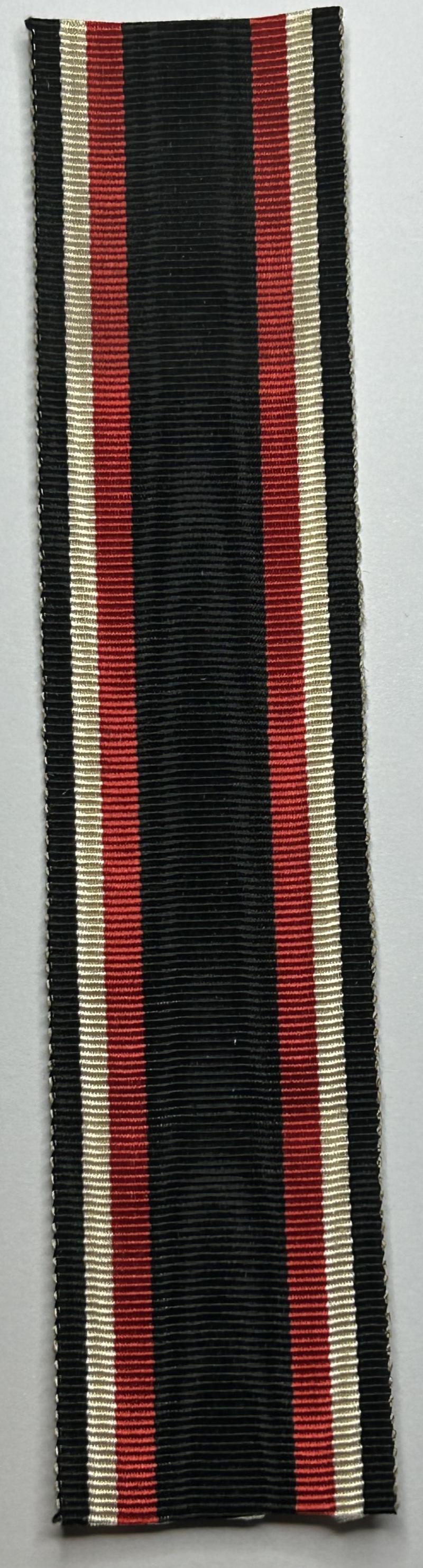 Deutsche Reich Orginal Ordensband Ehren- und Erinnerungskreuz Marinekorps Flandern (Flandernkreuz) (13,8 cm)