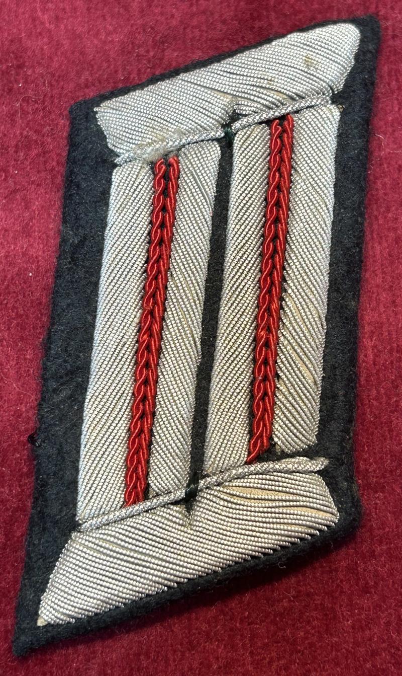 3rd Reich Einzelner Kragenspiegel für Offiziere der Artillerie