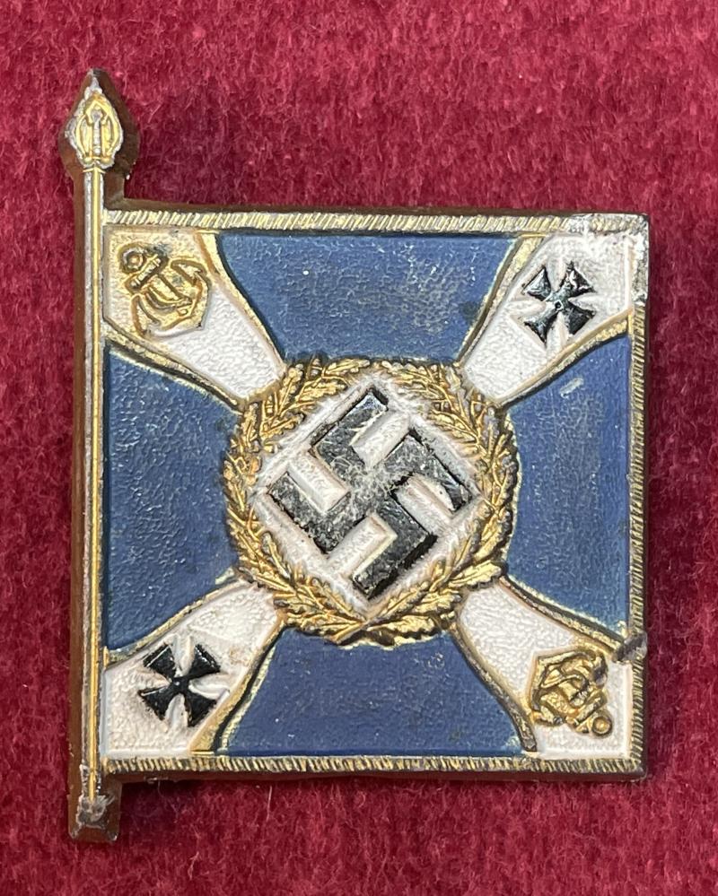 3rd Reich WhW Fahnen und Standarten der Wehrmacht 1940 Kriegsmarine Marineteile am Land