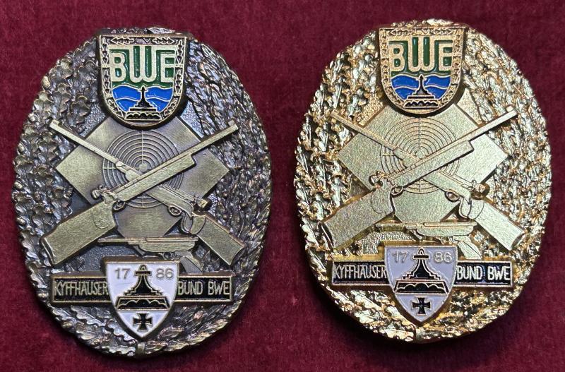 BRD Schiessauszeichnungen kyffhäuserbund BWE Bronze und Gold