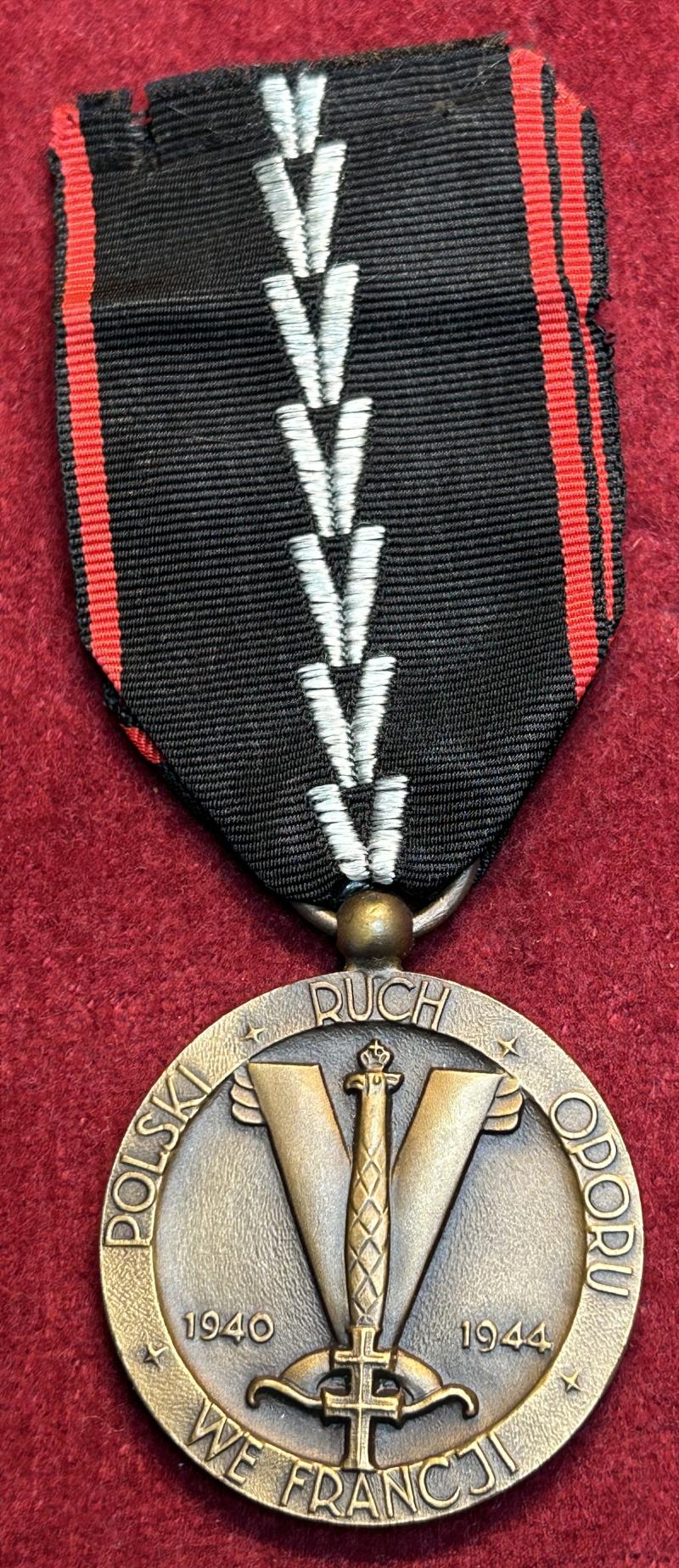 Polska Médaille de la Résistance Polonaise en France 1ère forme