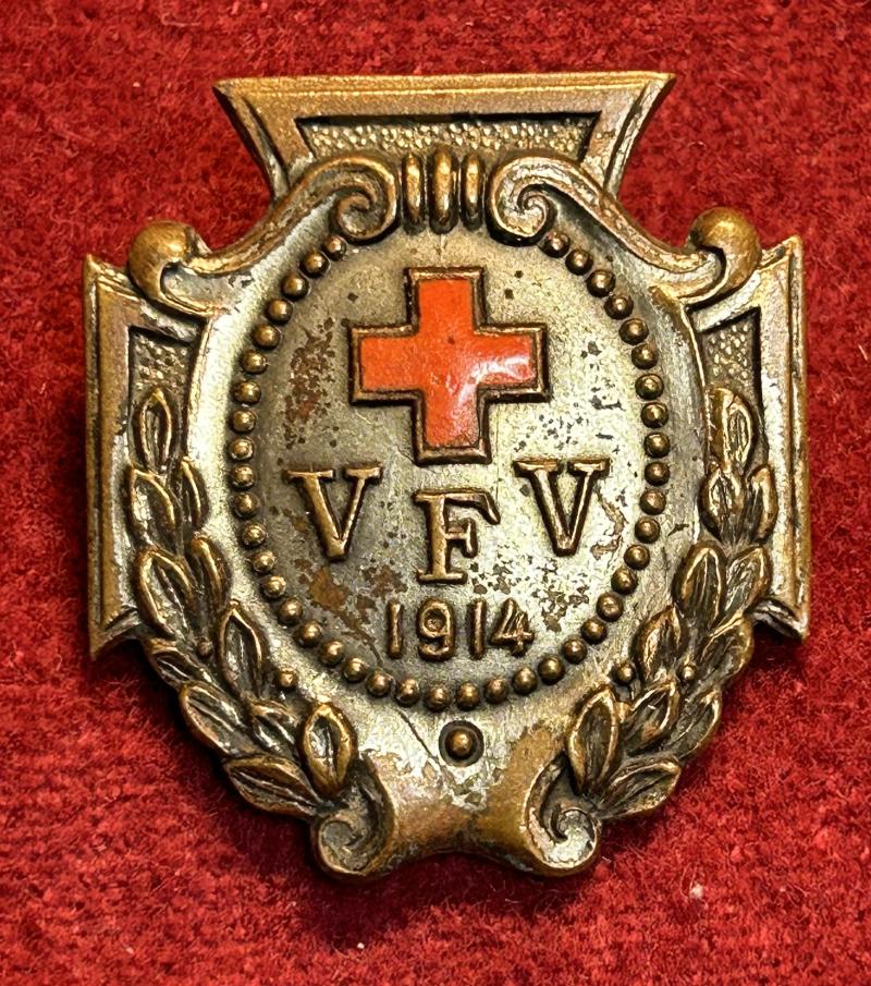 Kaiserreich Kriegsdienstabzeichen Vaterländischer Frauenverein vom Roten Kreuz 1914