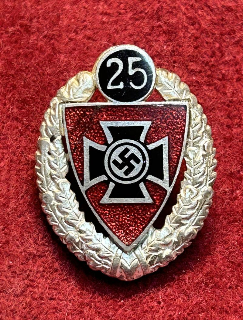 3rd Reich NSRKB Silberne Ehrennadel für 25 jährige Mitgliedschaft
