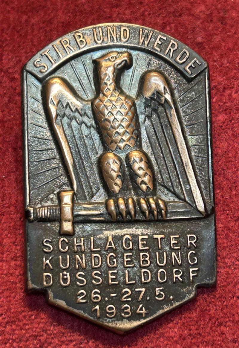 3rd Reich Schlageter Kundgebung Düsseldorf 1934