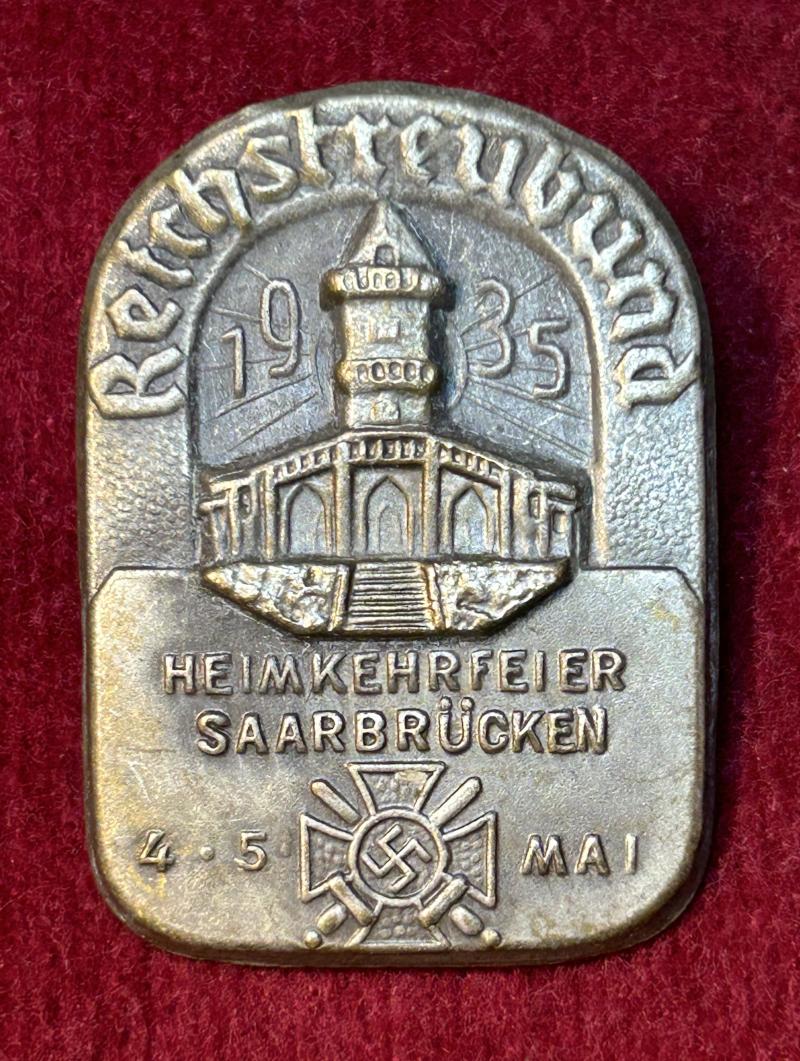 3rd Reich Reichstreubund Heimkehrfeier Saarbrücken 1935