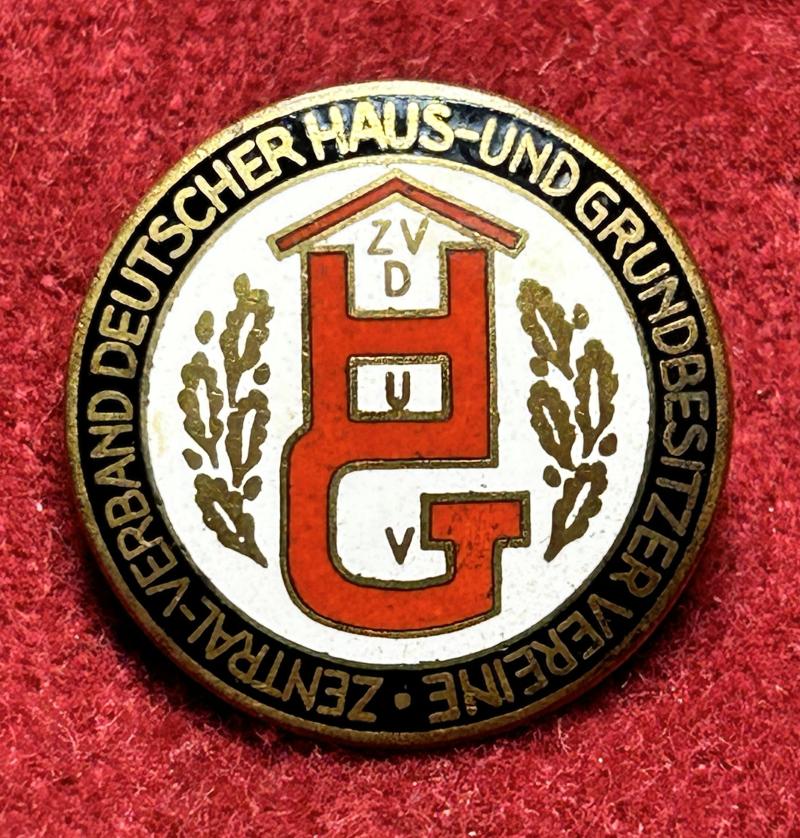3rd Reich ZVDHuGV Mitgliedsabzeichen