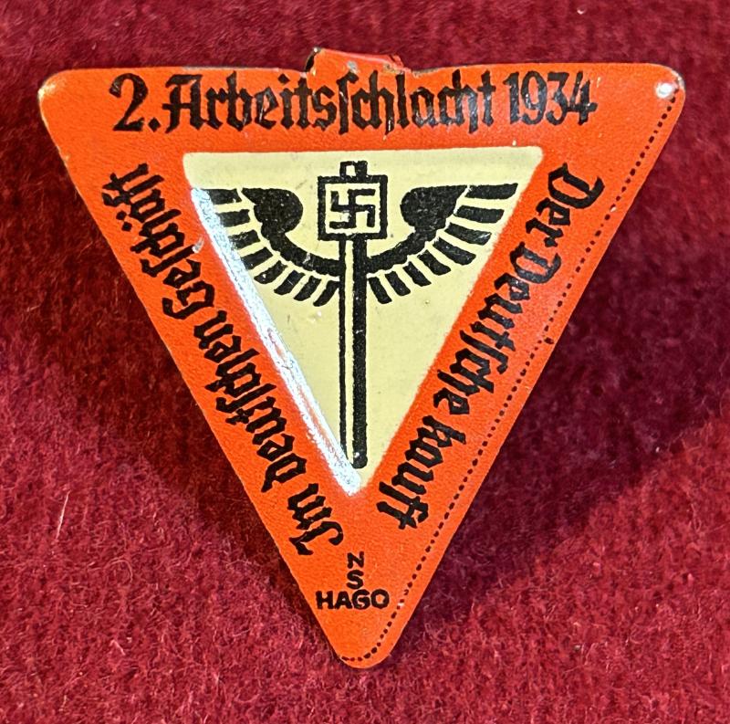 3rd Reich NS-Hago 2. Arbeitsschlacht 1934