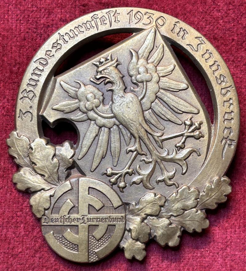 3rd Reich Deutscher Turnerbund 3. Bundesturnfest 1939 in Innsbruck
