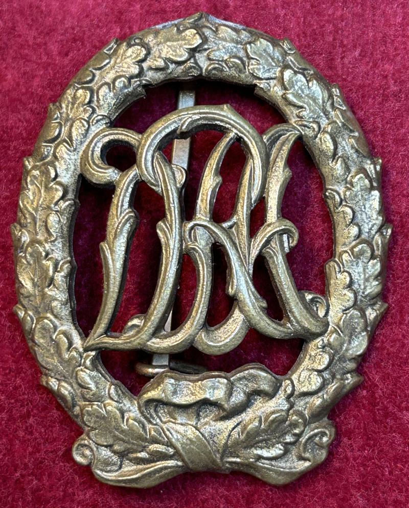 Deutsche Reich DRA Sportabzeichen Bronze (1913-1934) L. Chr. Lauer
