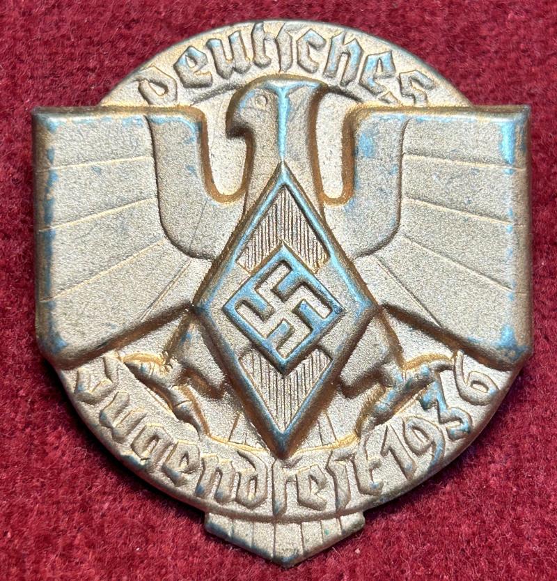 3rd Reich HJ Deutsches Jugendfest 1936 abzeichen