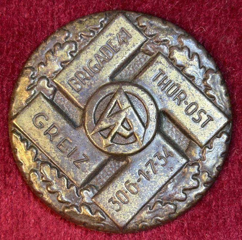 3rd Reich SA Brigade 41 Greiz Thüringen-Ost Abzeichen