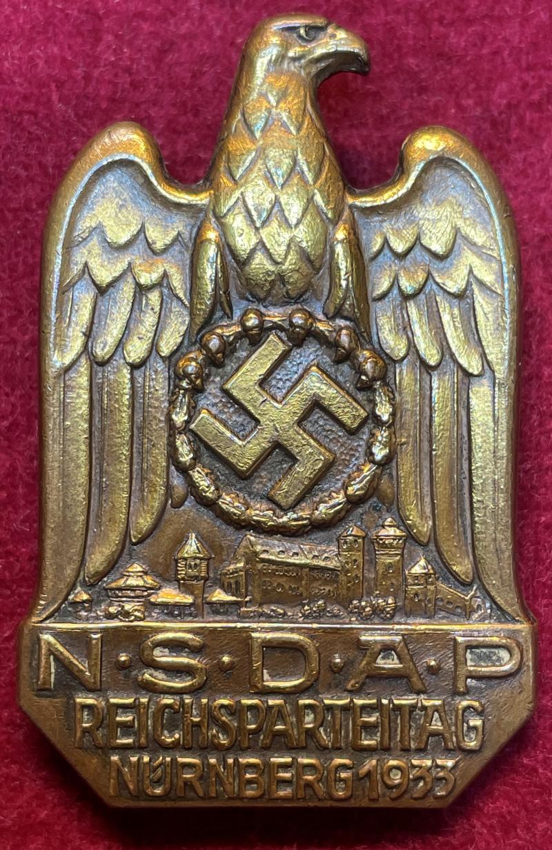 3rd Reich NSDAP Reichsparteitag 1933 abzeichen