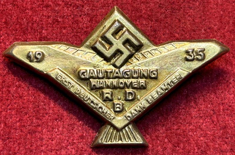 3rd Reich RDB Gautagung Hannover 1935 abzeichen