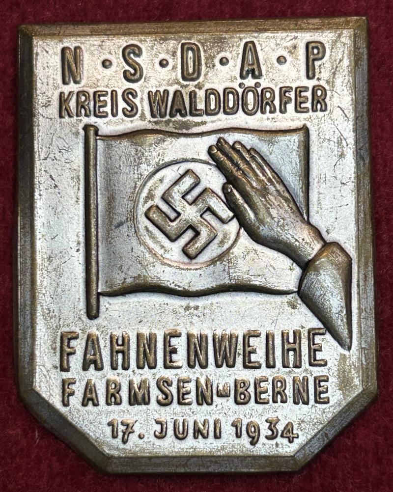 3rd Reich NSDAP Fahnenweihe Kreis Walddörfer