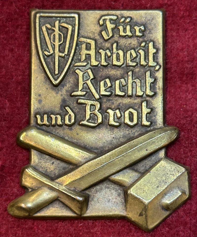 Sudetenland SdP Für Arbeit und Brot abzeichen
